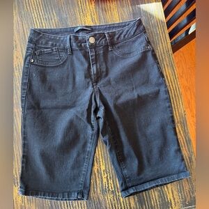 AG Denim Black Denim Bermuda Shorts - Women's Size 12